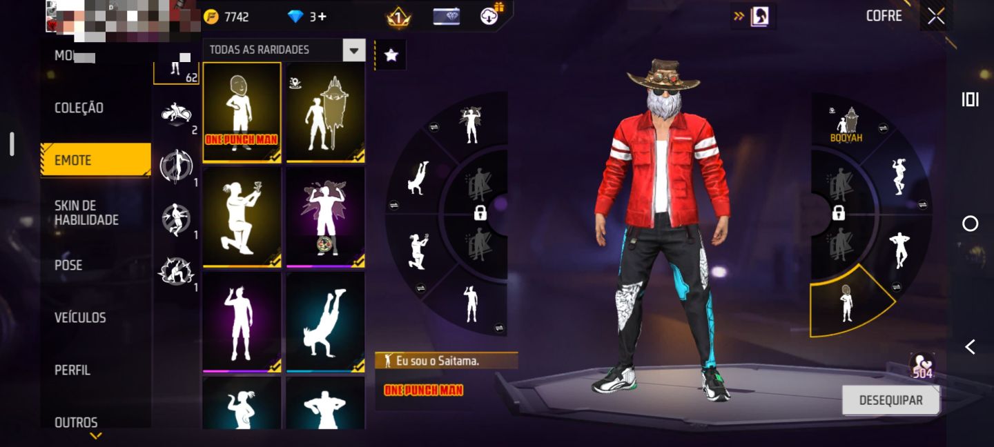 Conta de Free Fire antiga e gemada