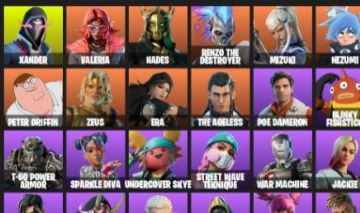 CONTA FORTNITE - 170 SKINS FULL | PODE ALTERAR E-MAIL | Valeria, Chun-Li, Sparkl