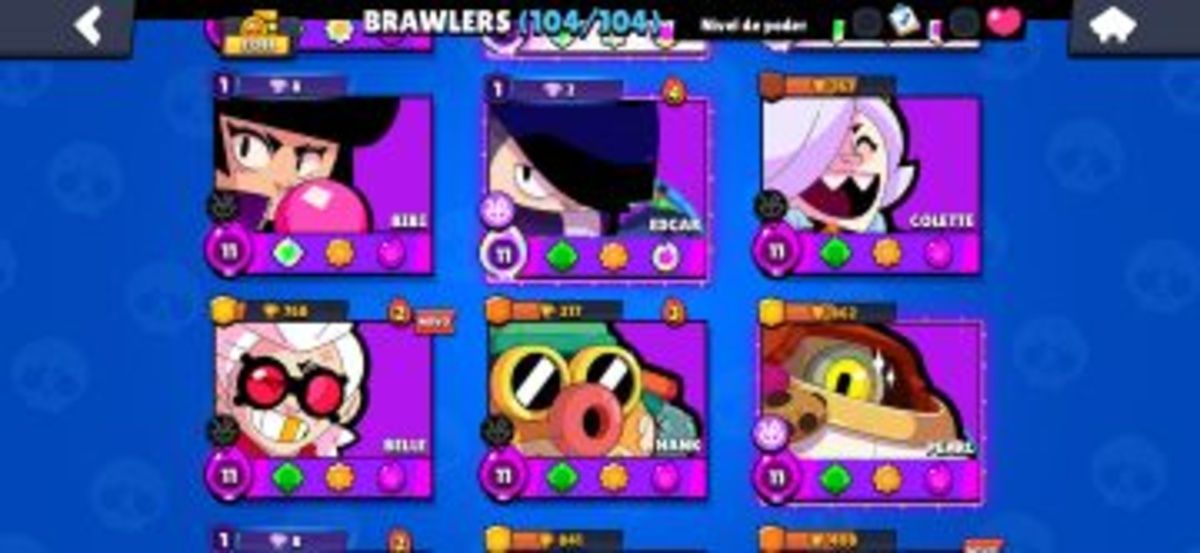 Conta de Brawl Stars de 2019, contém skins raras e 600 gemas. Olhe a descrição.