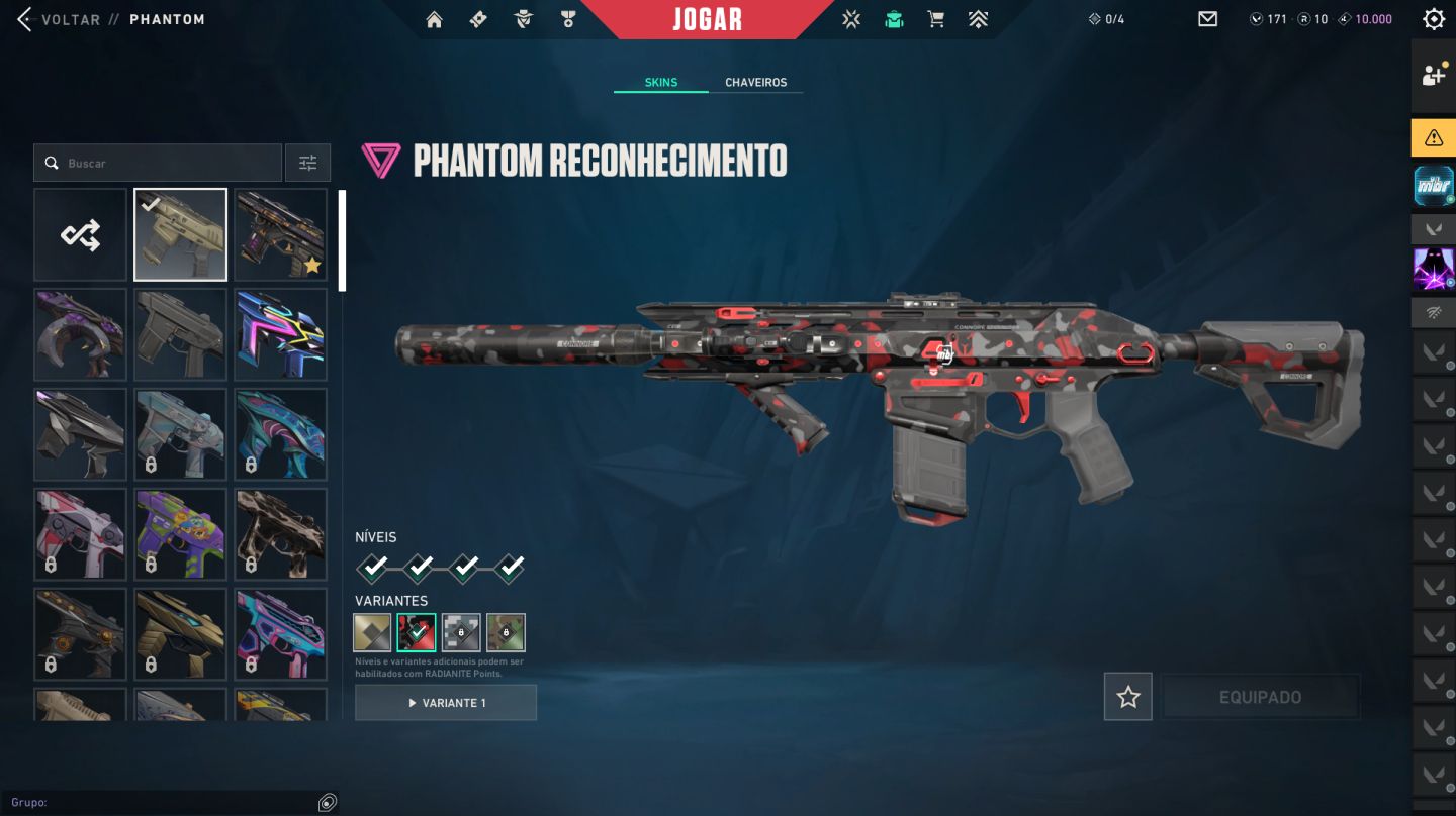 Conta valorant +4k reais gastos ( passe dessa temporada ja esta comprado )