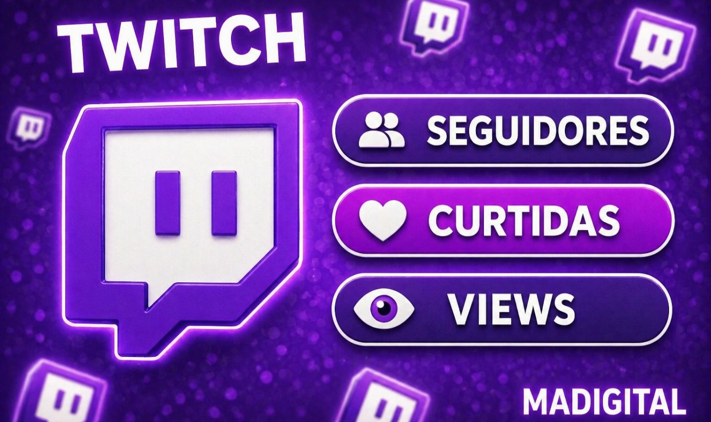 SEGUIDORES + VIEWS NA TWITCH-ENTREGA RÁPIDA