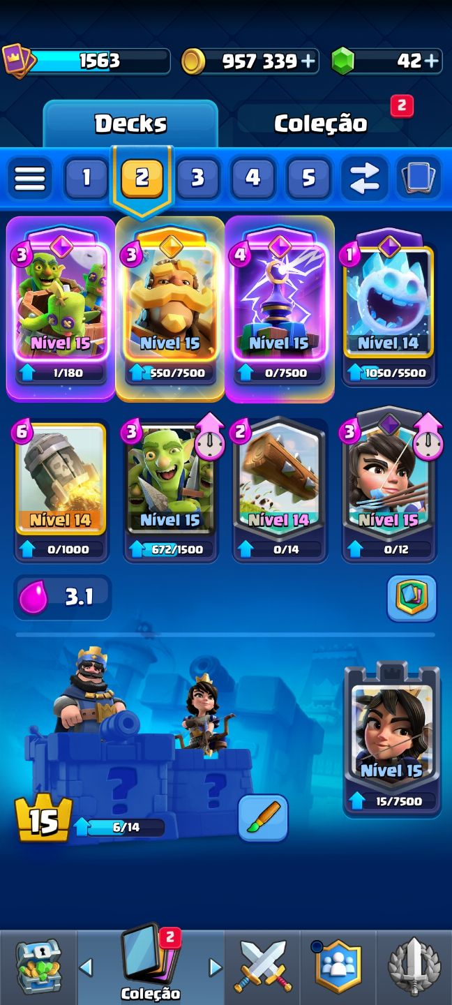 Conta Clash Royale 14000 troféus