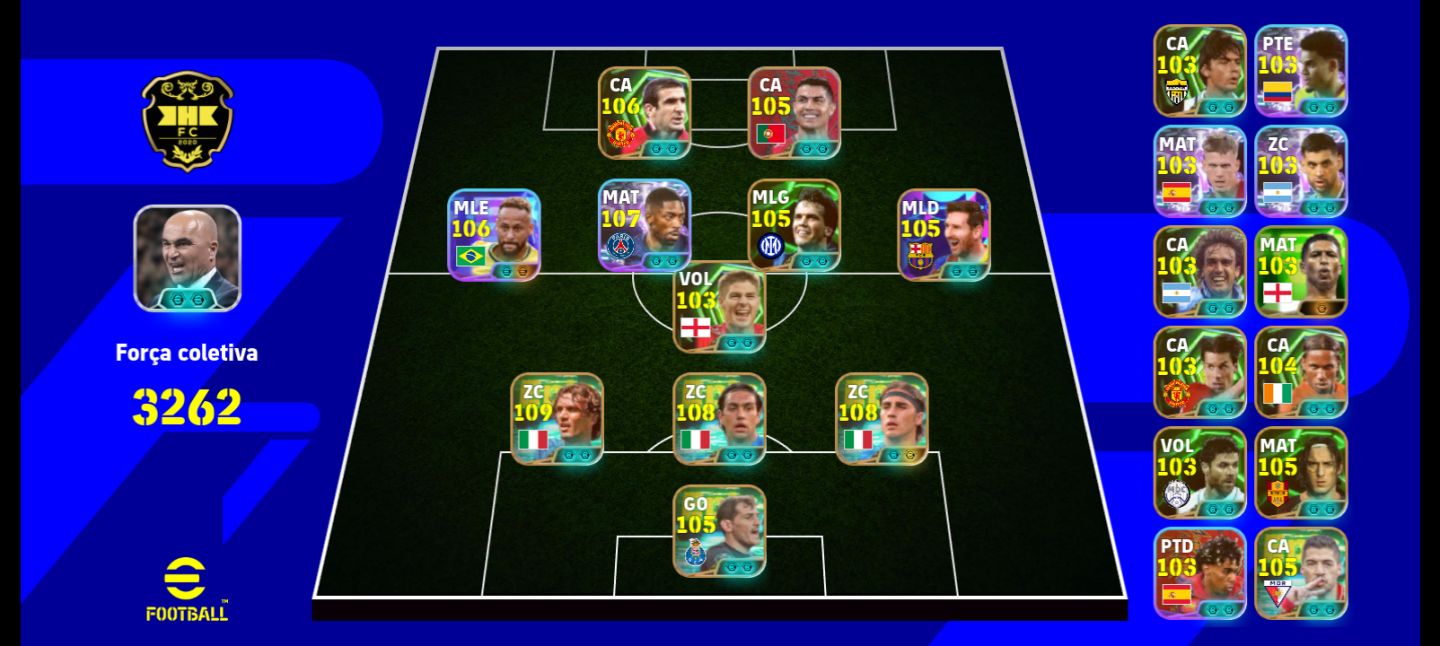 Conta de efootball 3262 overal