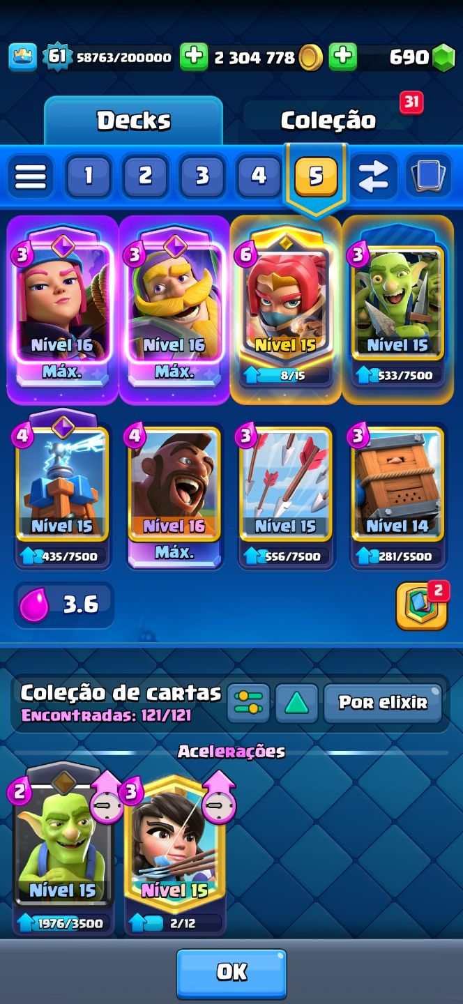 CONTA CLASH ROYALE TOP À VENDA UPADA E PRONTA PRA RANQUEADA
