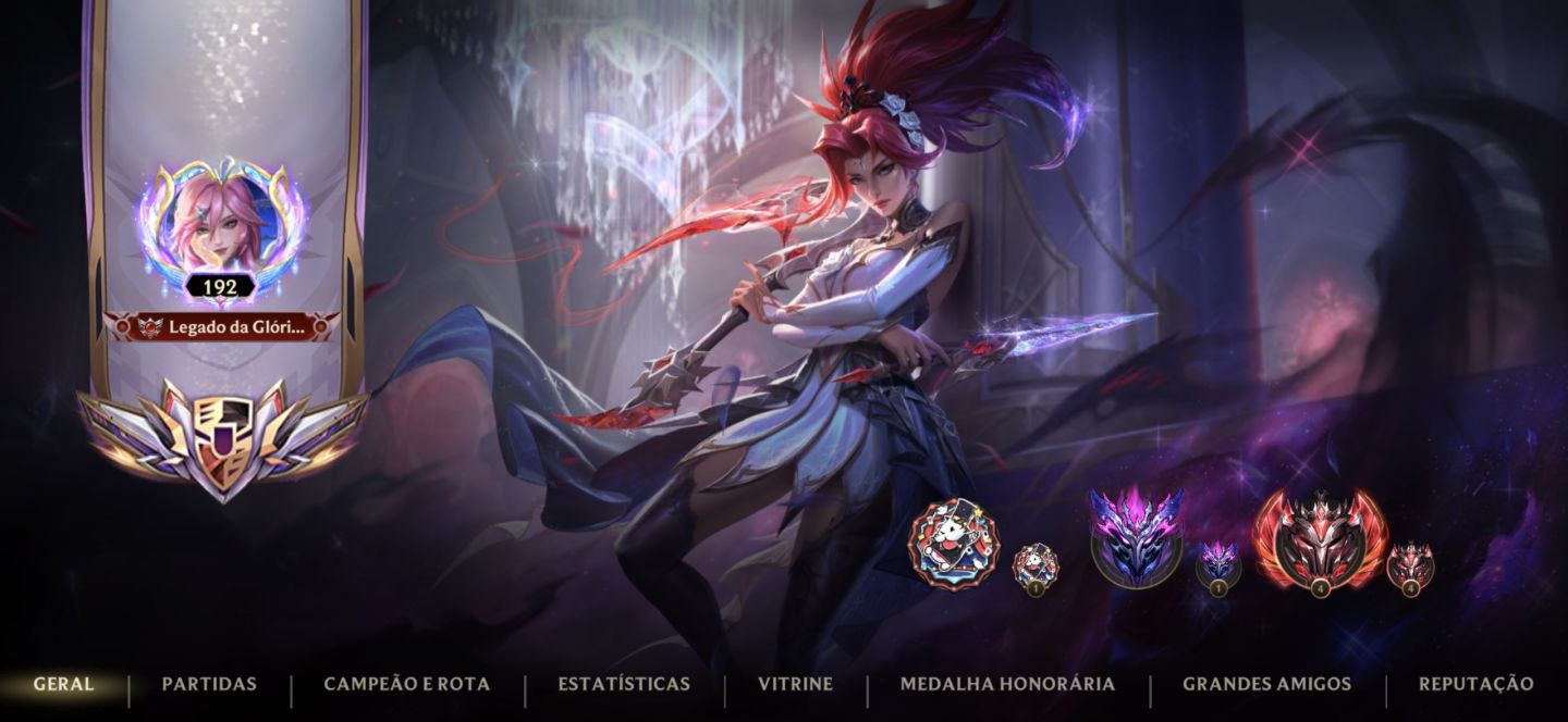 CONTA MAIN ADC + DE 200 SKINS INCLUINDO AKALI PRESTÍGIO