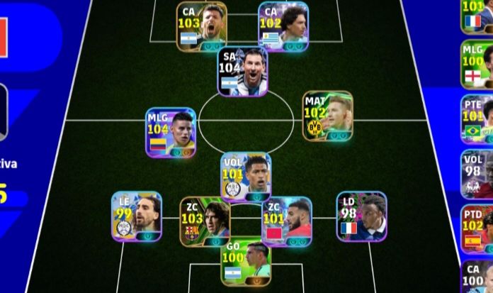 Conta efootball braba e com bons jogadores