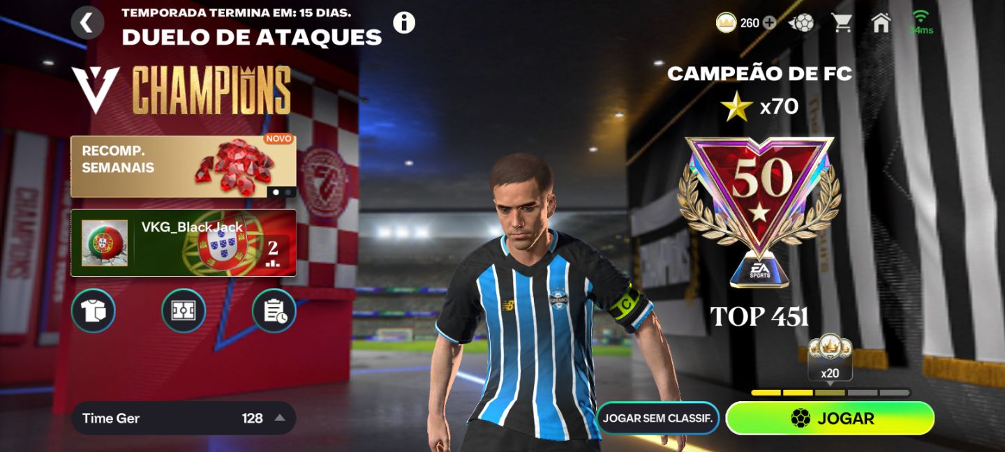 Conta FC Mobile Ger 129