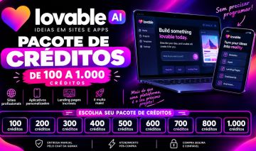 LOVABLE AI | Créditos e Planos | Criação de Sites com IA