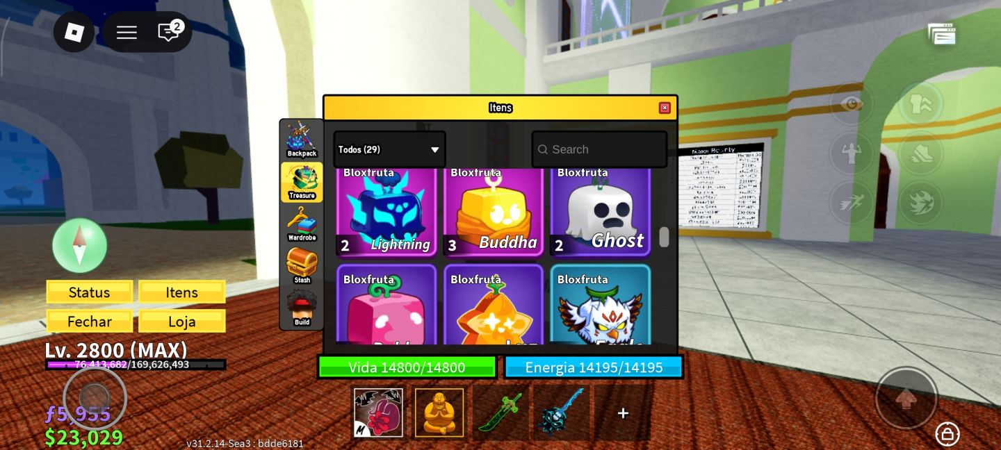 Conta de Blox Fruits muito boa detalhes na descrição