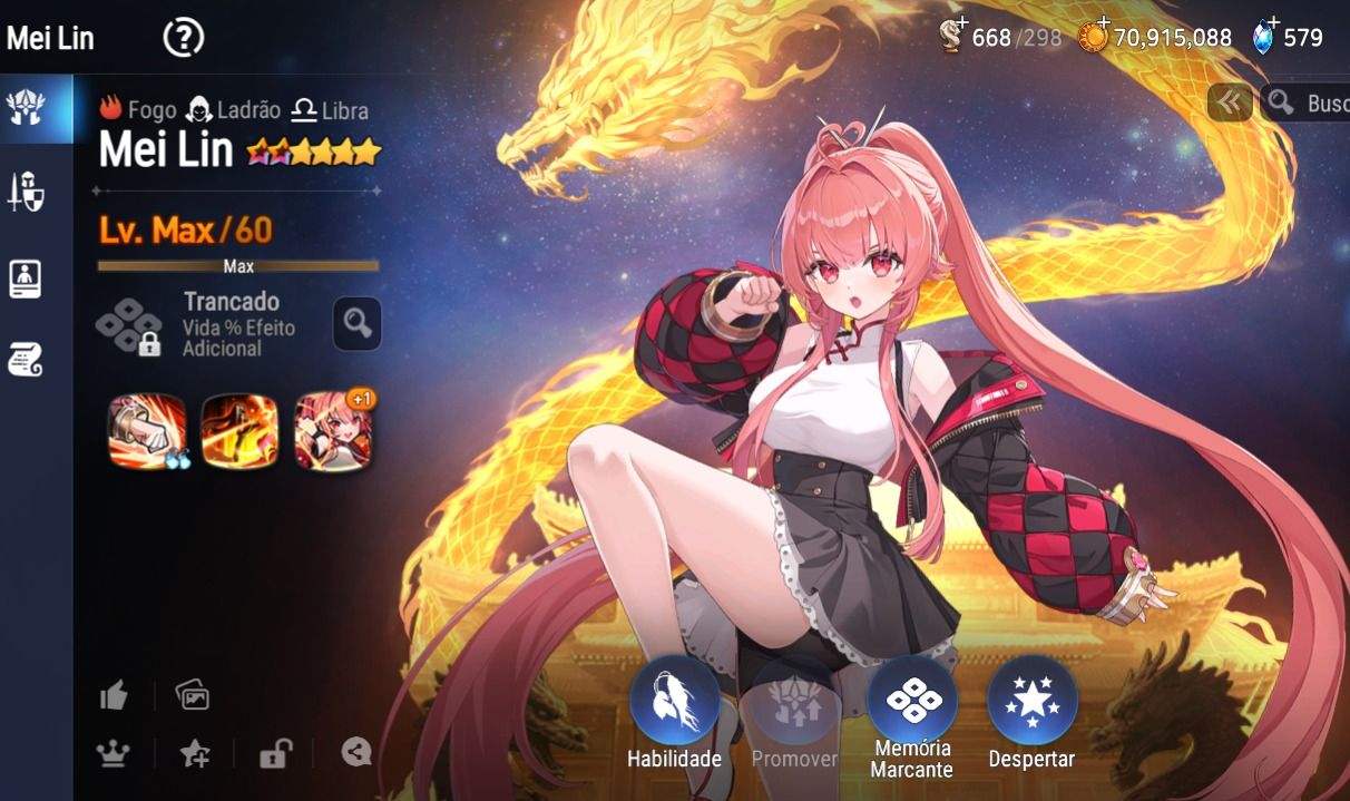 Conta starter epic seven collab czz completa+32 personagens 5 estrelas