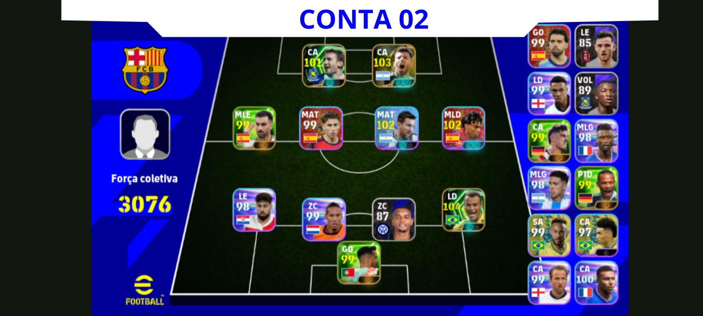 Contas Efootball Iniciais com Épicos/big Times Garantidos! Vol. 01