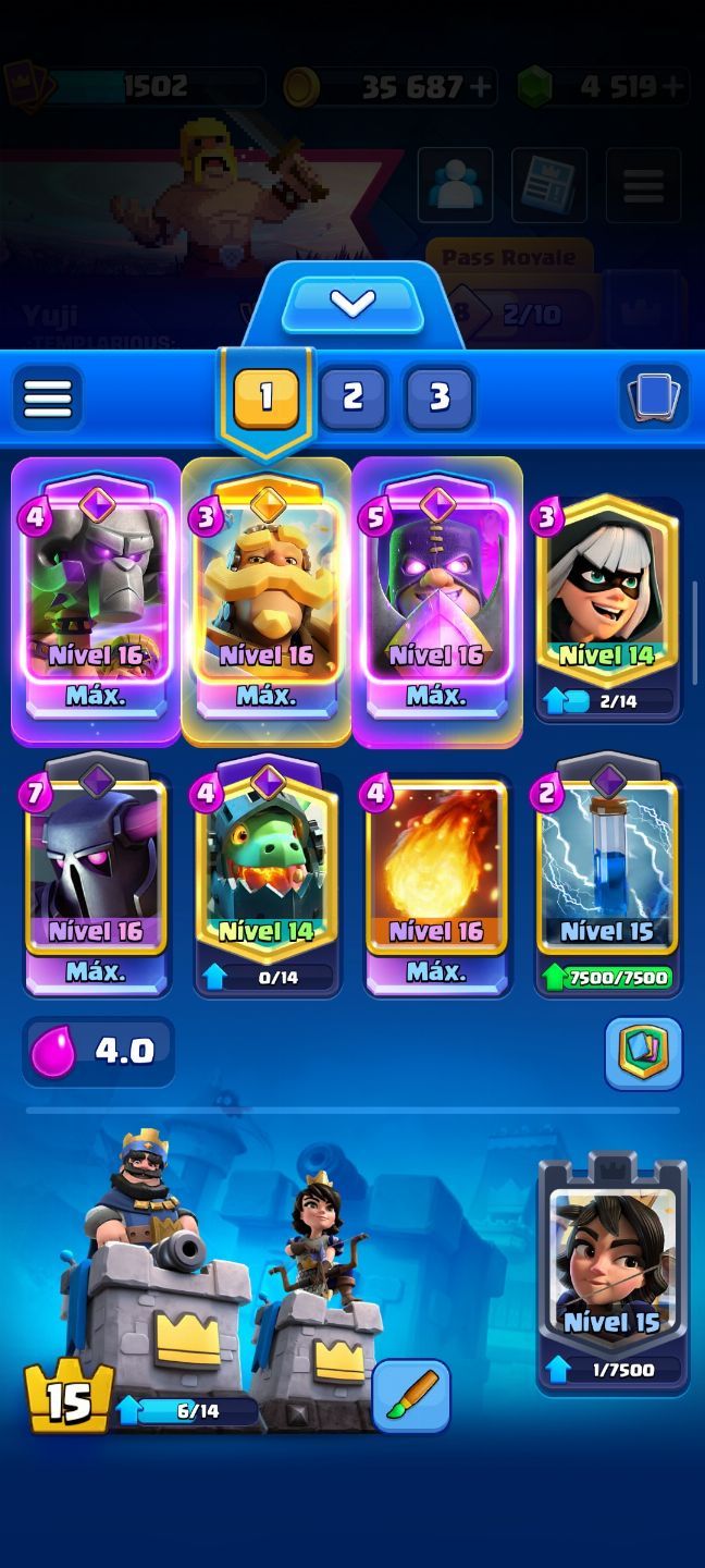 Conta de Clash Royale 11500+ Troféus