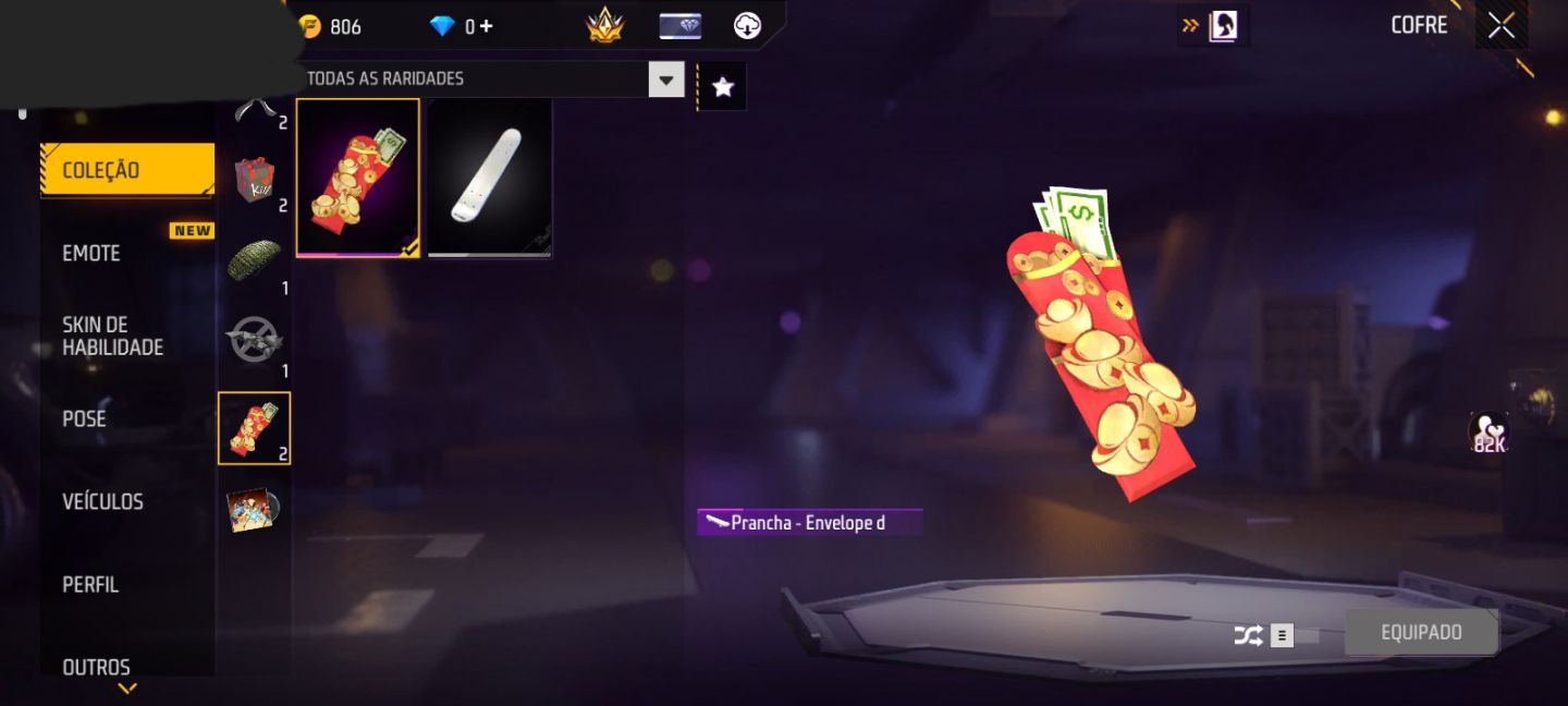 CONTA FF NIVEL 23 + SKIN DO NARUTO + BIO DE BATALHA + GELO + MOCHILA SHURIKEN