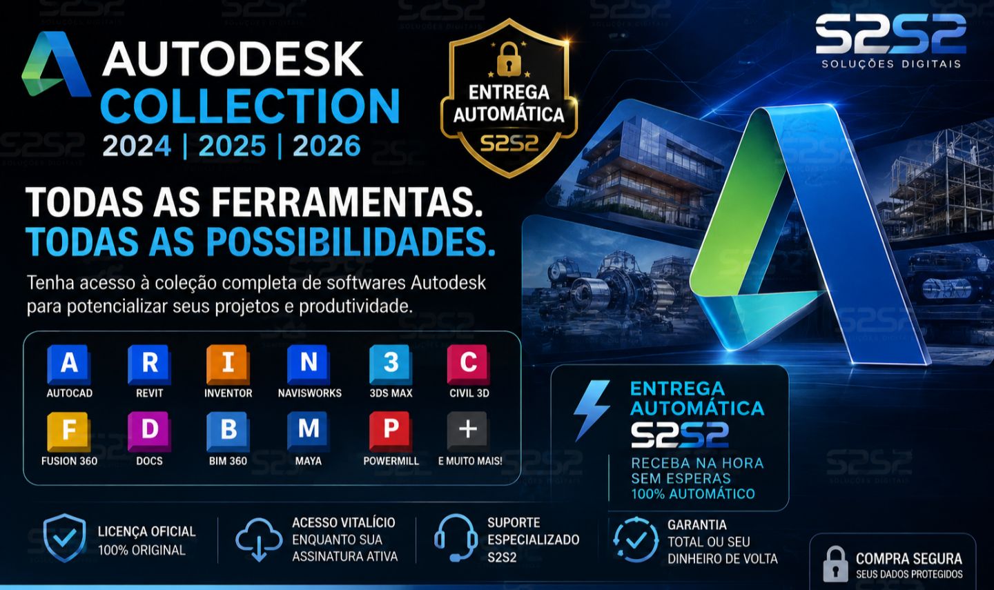 Programas Autodesk 30 DIAS CODIGO/KEY[ENTREGA AUTOMÁTICA]