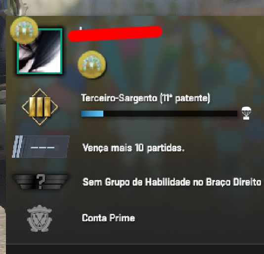PRIME / 1 MEDALHA / INVENTARIO 50$ / TRUST VERDE