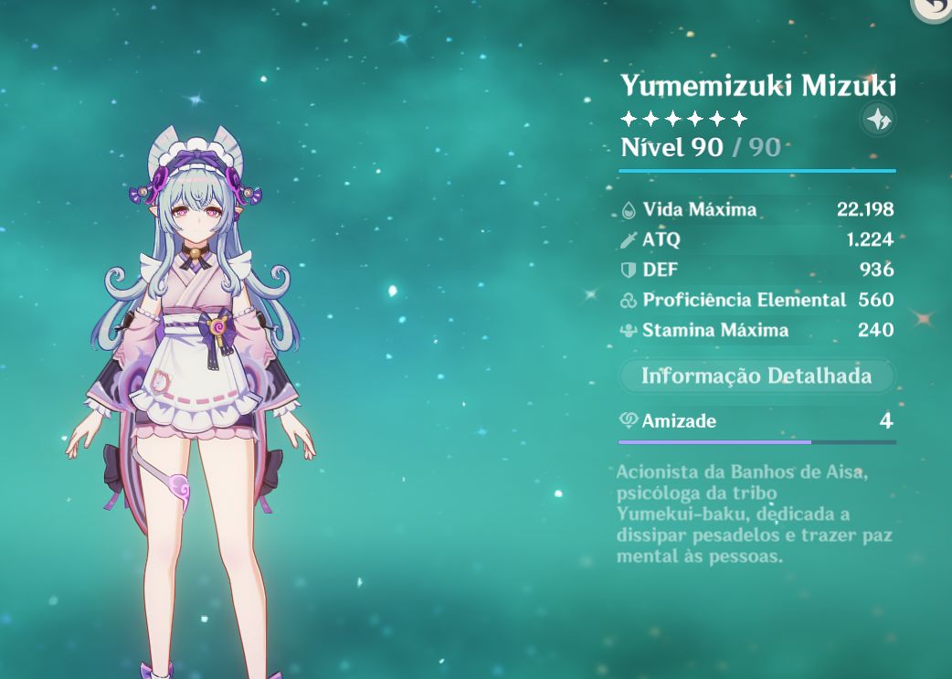 Conta Genshin AR55 com Columbina e +