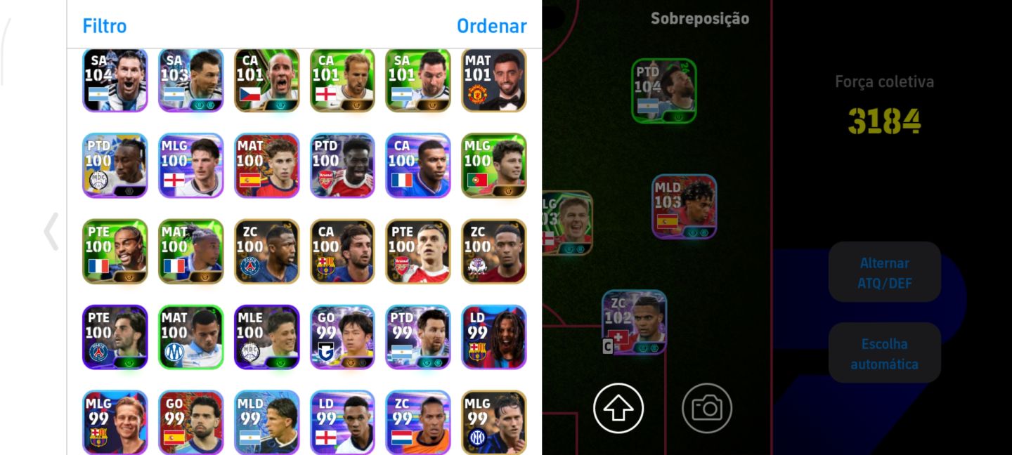 Braba do ferran torres (106) só Konami id 3185 de força
