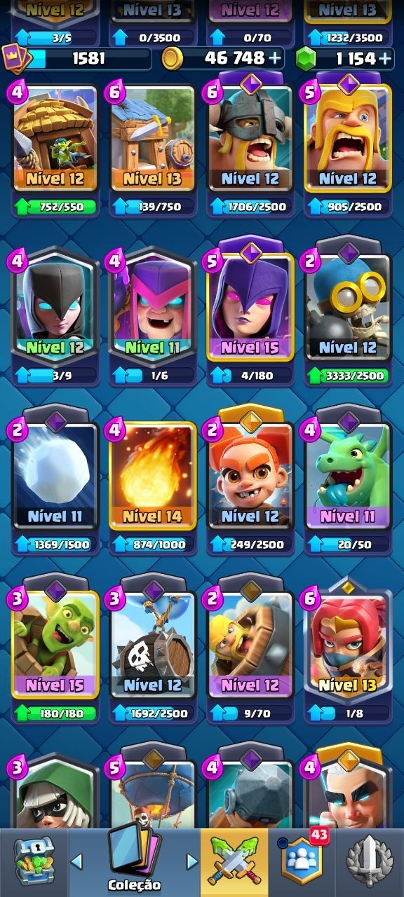 Conta clash royale +10k troféus 10 anos