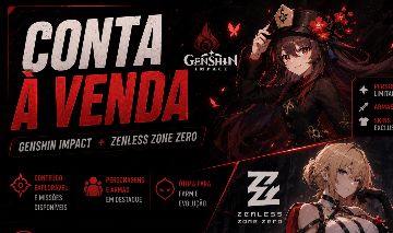 CONTA GENSHIN IMPACT E ZENLESS ZONE ZERO