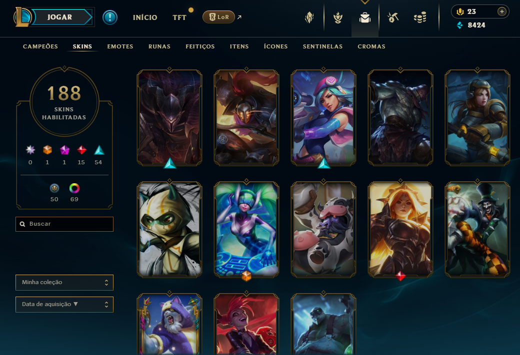 Conta LoL Desde 2013 com Diversas Variedades ! Full Acesso