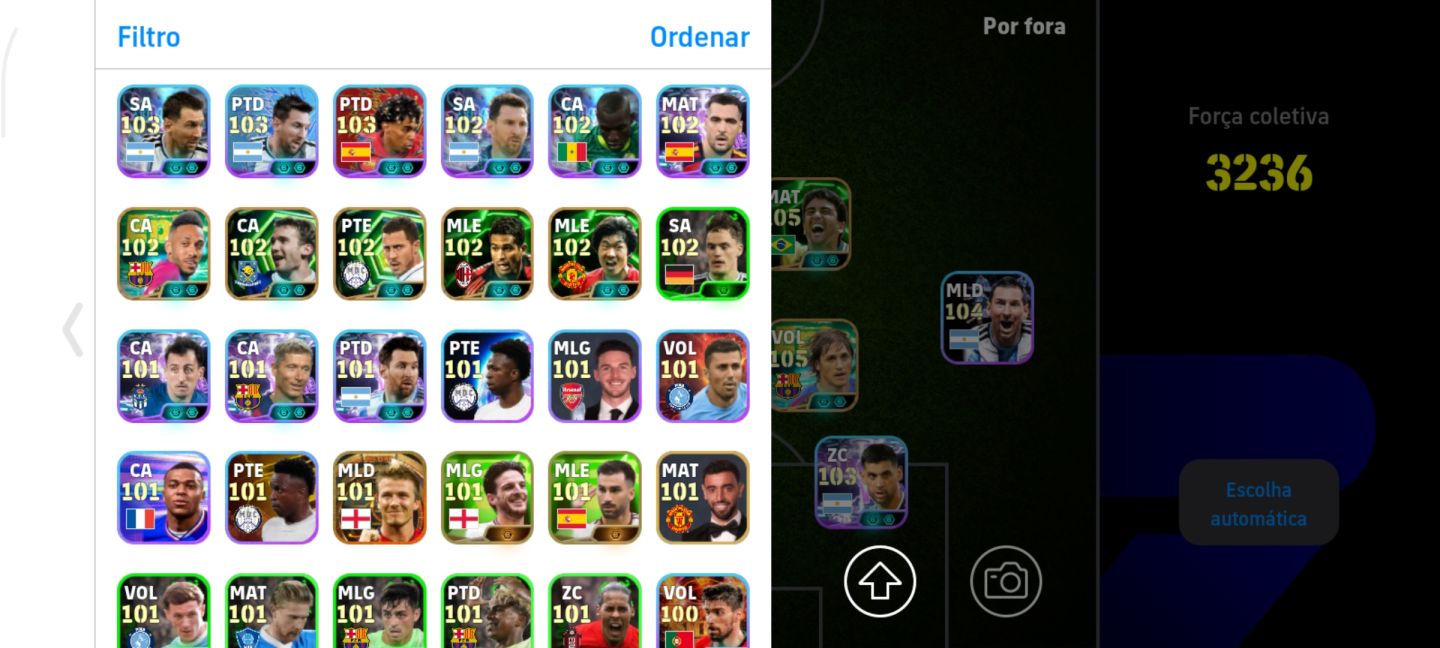 CONTA EFOOTBALL 400 JOGADORES HAZARD 109 HAALAND 108 FULL META ESTRELADA
