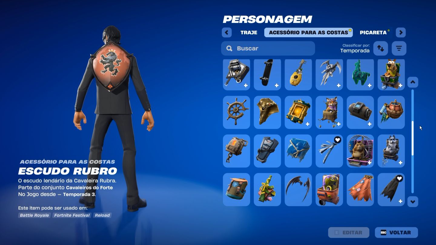 Conta Fortnite OG Season 3 com várias skins