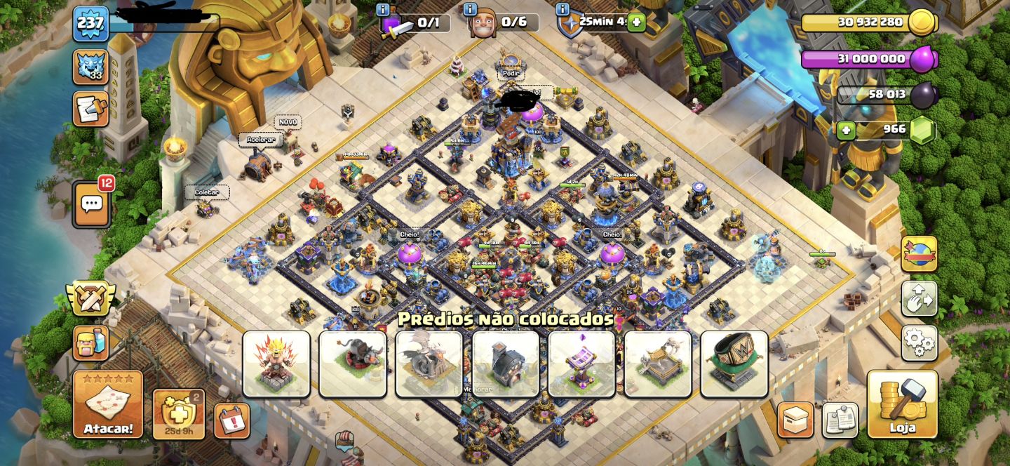 CONTA DE CLASH OF CLANS FULL