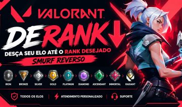SMURF REVERSO! DESÇO O ELO DA SUA CONTA ATE O NÍVEL DESEJADO! VALORANT