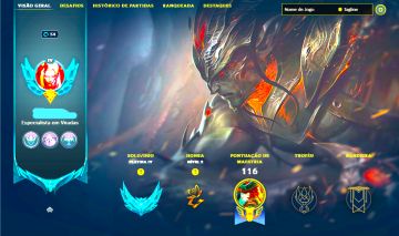 YASUO EMISSÁRIO LENDÁRIA + [ PLATINA COM MMR ALTÍSSIMO ] + [ SKINS LENDÁRIAS ]