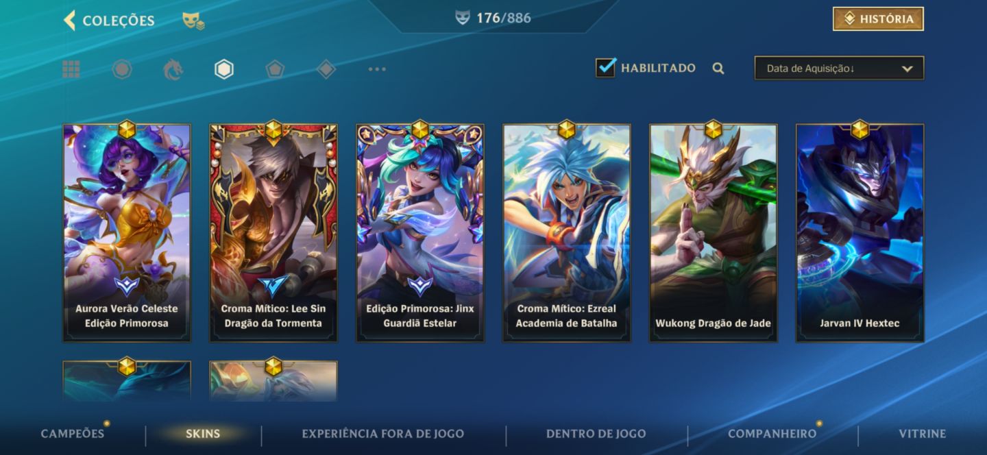 Conta 176 skins