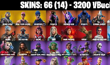 CONTA FORTNITE com SALVE MUNDO FUNDADOR| DRIFT STAGE 5| MASKED FADE e 66 SKINS
