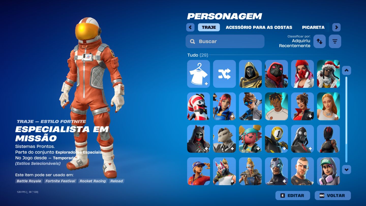 Conta og fortnite s3, s4 e s5 incompletas