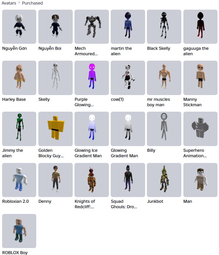 CONTA ROBLOX COM LIMITED QUADRI-SKULL AURA + ACESSÓRIOS e PACOTES.