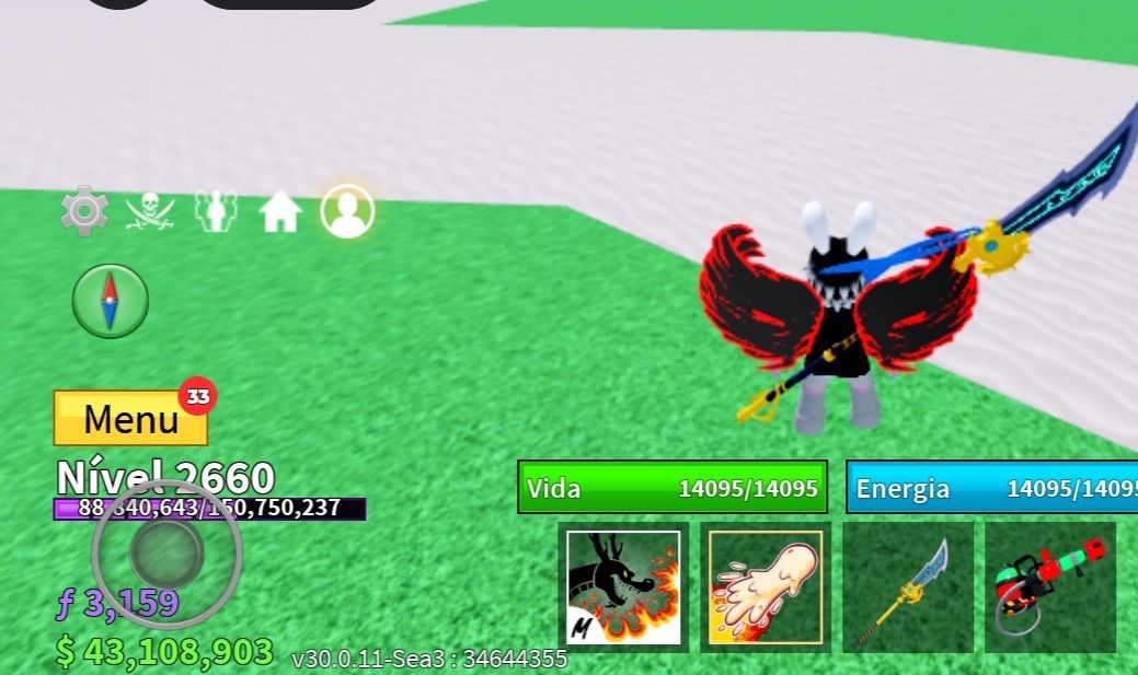 CONTA BLOX FRUITS COM 2X MONEY
