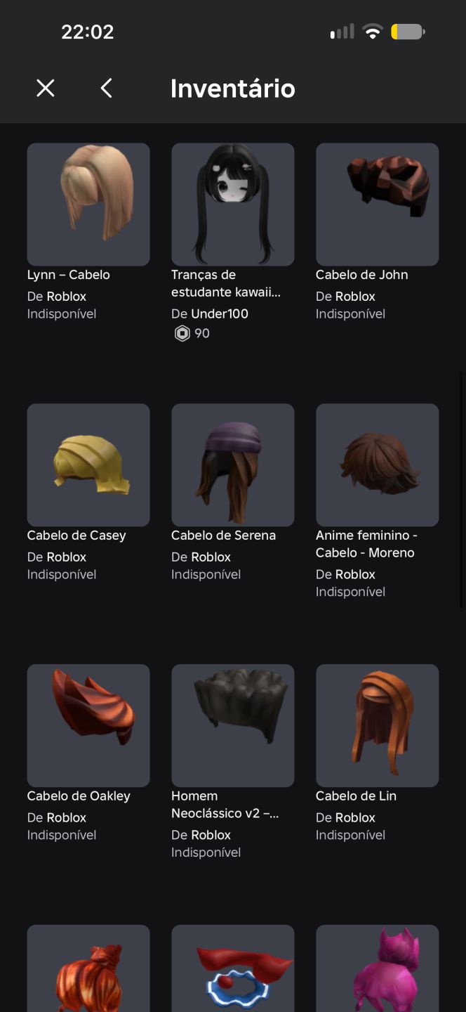 Conta de roblox!