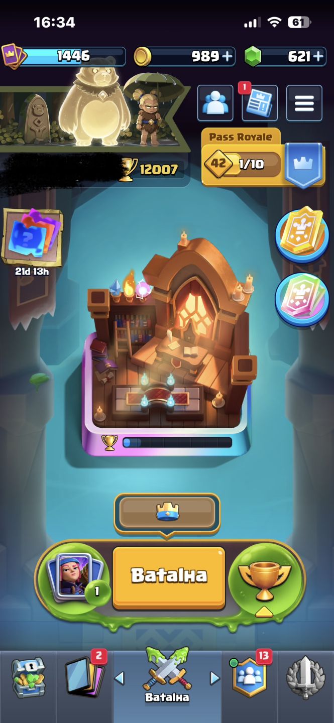 CONTA CLASH ROYALE 12K DE TROFÉUS