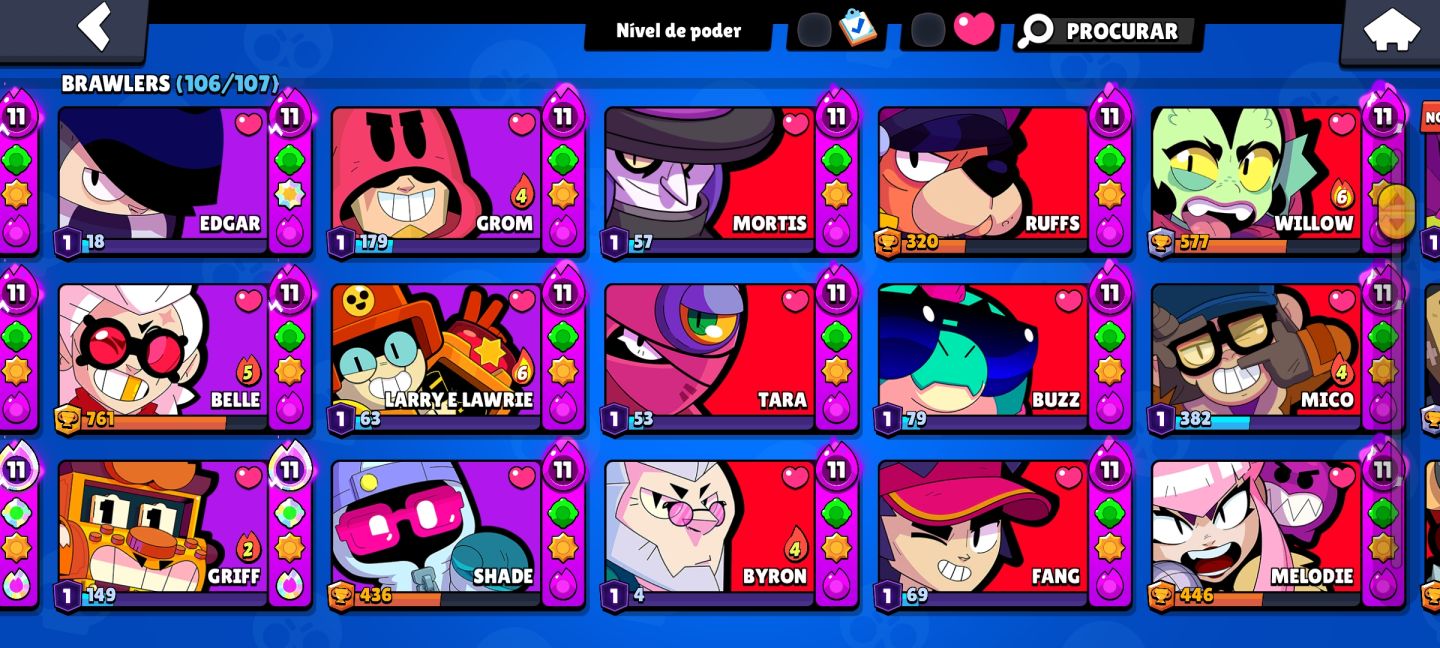 CONTA BRAWL STARS 59K, SOLAR I, LENDÁRIA!