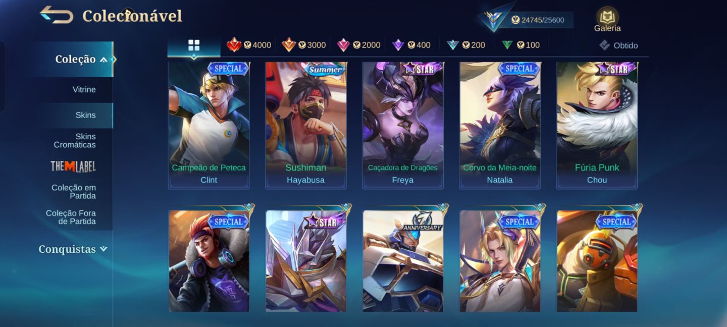 Mobile legend, conta mbl a venda!