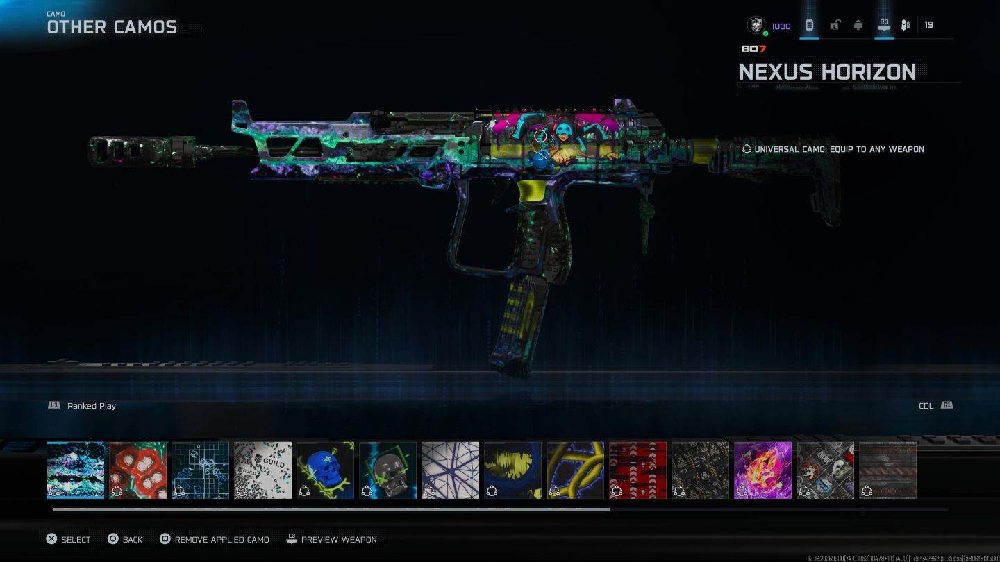 CONTA COM NUKE, DIVERSOS BANDLE,IRID,4 CAMU DE MAESTRIA E DIVERSOS OUTROS ITENS