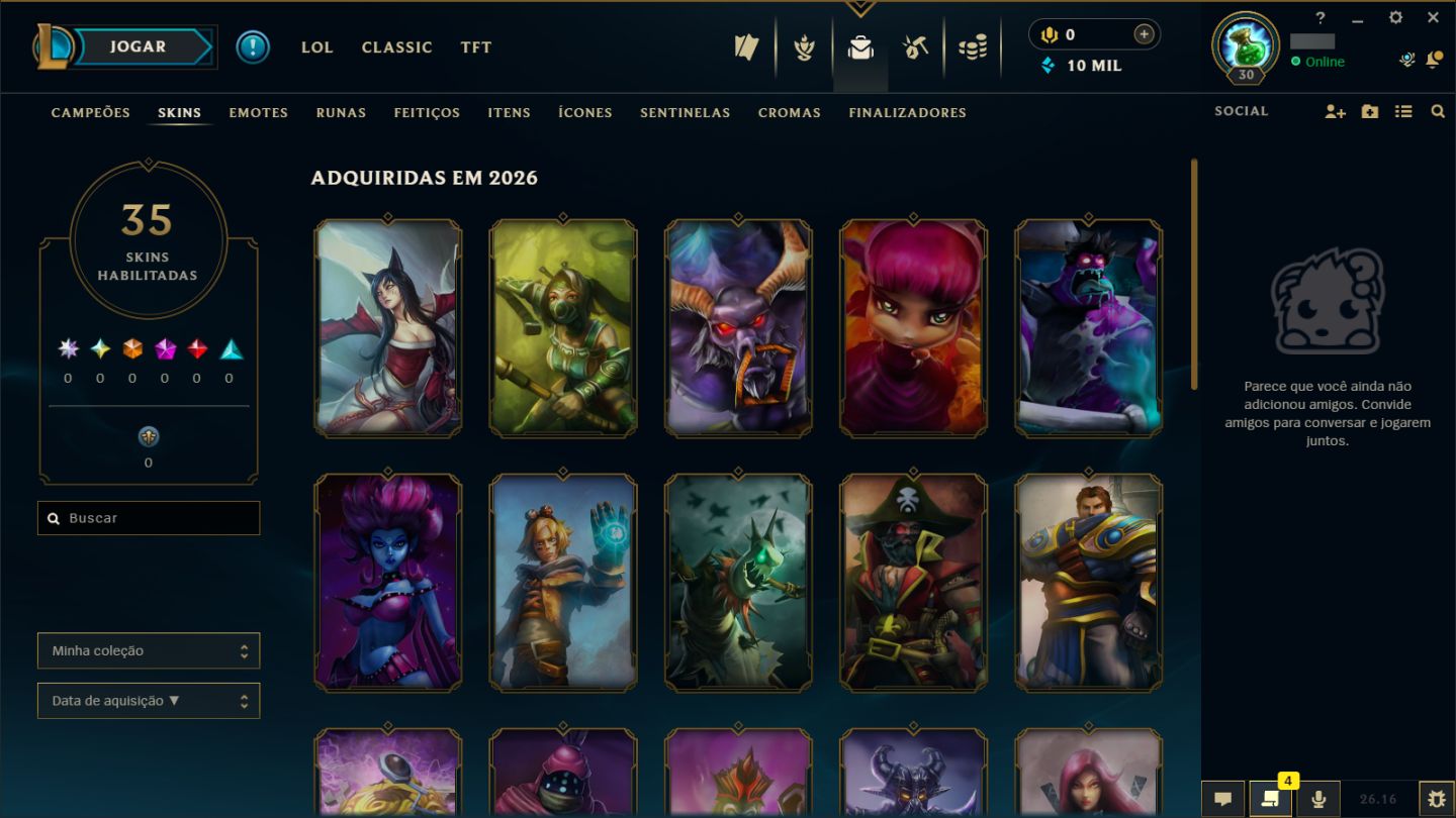 CONTA SMURF DE LOL LEVEL 30 | HANDLEVEL | FULL ACESSO