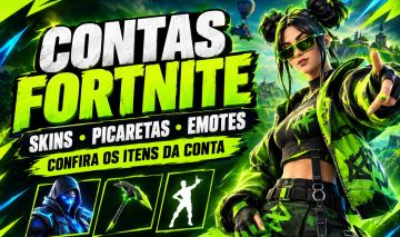 CONTA FORTNITE RARA! 54 SKINS + 119 PICARETAS + 115 EMOTES |