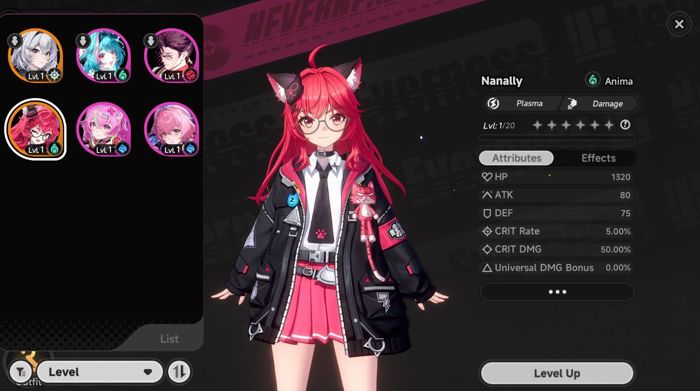 Neverness To Everness NTE Reroll Nanally lv 3