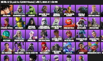 47 Skins | Goku, Gojo, Godzilla, Baymax, General Grievous, Gwenpool