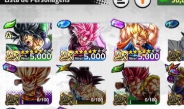 Conta TOP de Dragon Ball Legends