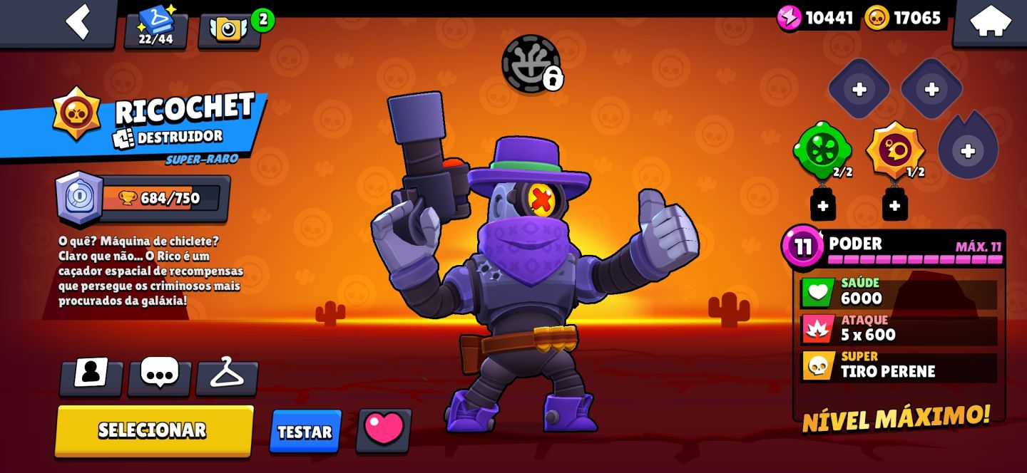 CONTA BRAWL STARS VETERANA (2018) 40K TROFÉUS MUITAS SKINS RARAS