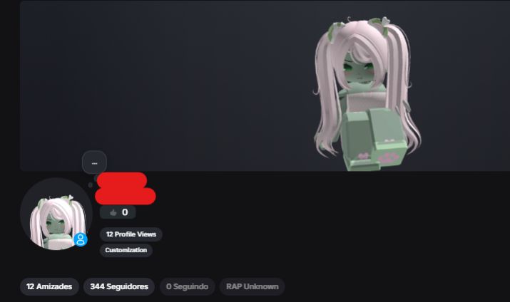 CONTA DE ROBLOX FEMININA + GRUPO COM 1450 PENDENTE