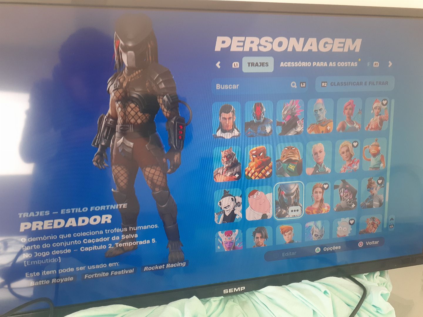 Conta braba de fortnite