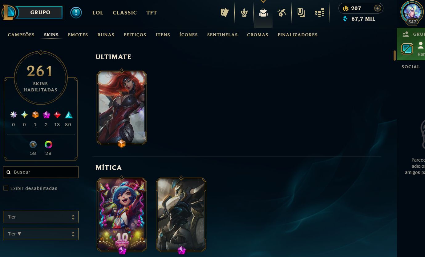 [ENTREGA AUTOMÁTICA] CONTA LOL LEVEL 347 UNRANKED (PRONTA RANKED) - FULL ACESSO!
