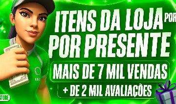 VBUCKS (ITENS DA LOJA) VIA PRESENTE NO FORTNITE -PROMOÇÃO - PREÇOS ANTIGOS