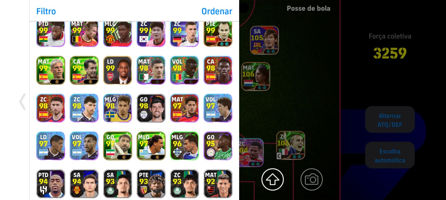 Conta eFootball BRABA do Gullit, Zola e Pelé
